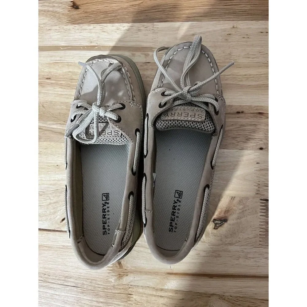 SPERRY Kids Laguna Top Sider Boat Shoes Linen Oat Boys Girls Youth